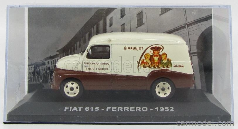 Edicola Fiat 615 Van Ferrero 1952 1:43 Ivory Brown