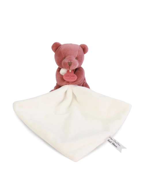 Doudou Můj malý medvídek 10 cm vínový