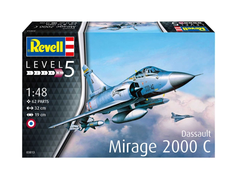 Lietadlo Plastic ModelKit 03813 - Dassault Mirage 2000C (1:48)
