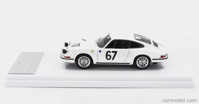 Tecnomodel Porsche 901 911 S Team P.boutin N 67 24h Le Mans 1967 P.boutin - P.sanson 1:43 White