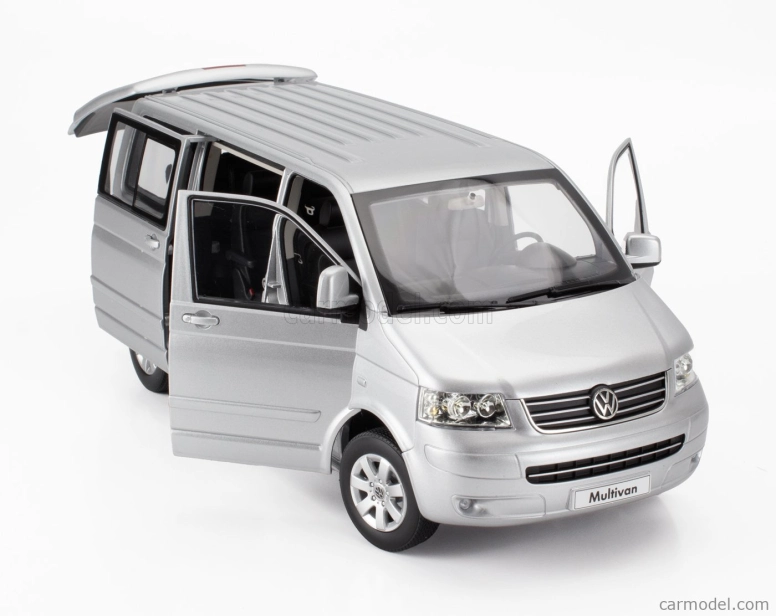 Norev Volkswagen T5 Multivan Minibus 2003 1:18 Strieborný