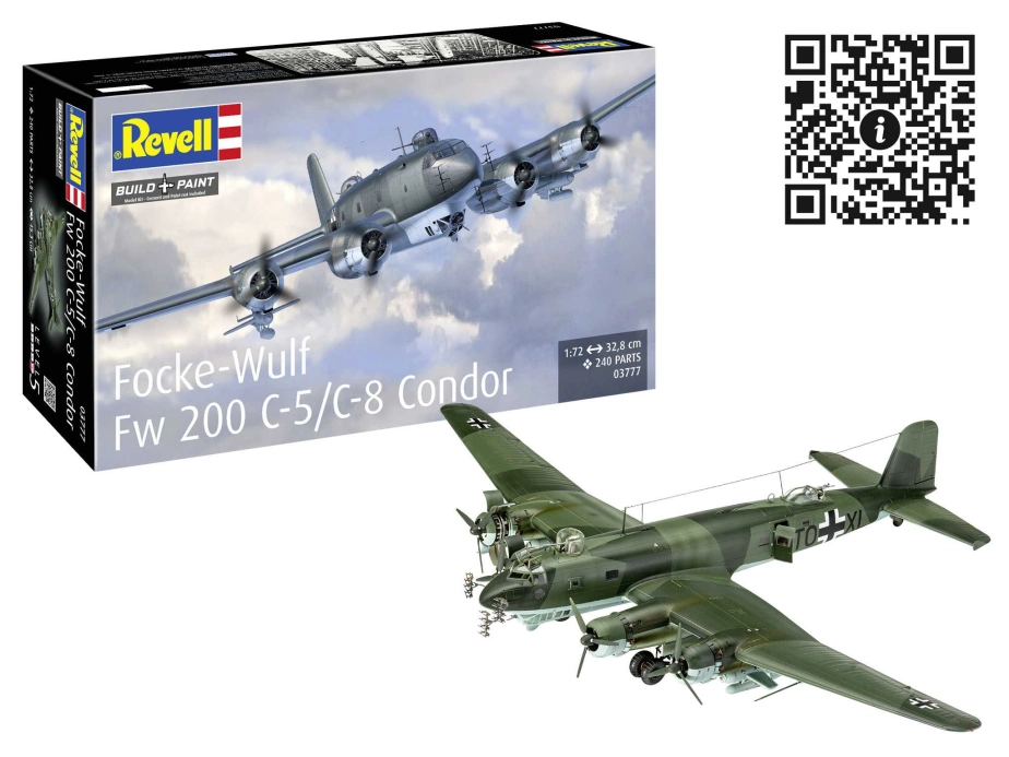 Plastic ModelKit letadlo 03777 - Focke-Wulf Fw 200 C-5/C-8 Condor (1:72)