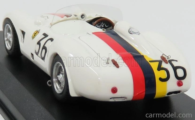 Art-model Ferrari 625lm Spider Ch.0637 N 36 Venezuela Gp 1956 P.drogo 1:43 Biela