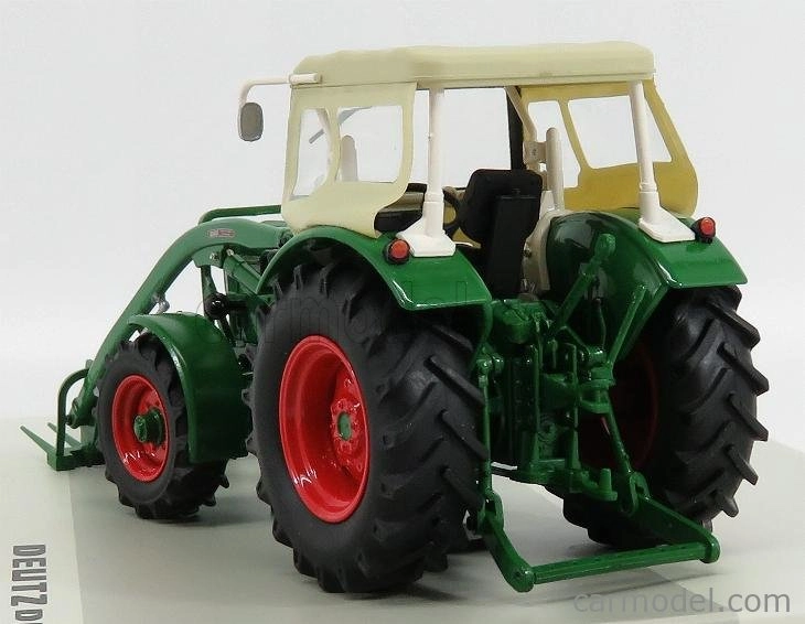 Universal hobbies Deutz-fahr D6005 4wd Traktor uzavretý s čelným nakladačom 1965 1:32 Zelená béžová