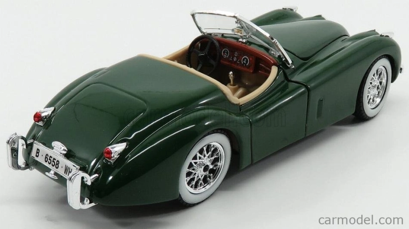 Bburago Jaguar Xk120 Cabriolet 1953 1:24 zelená