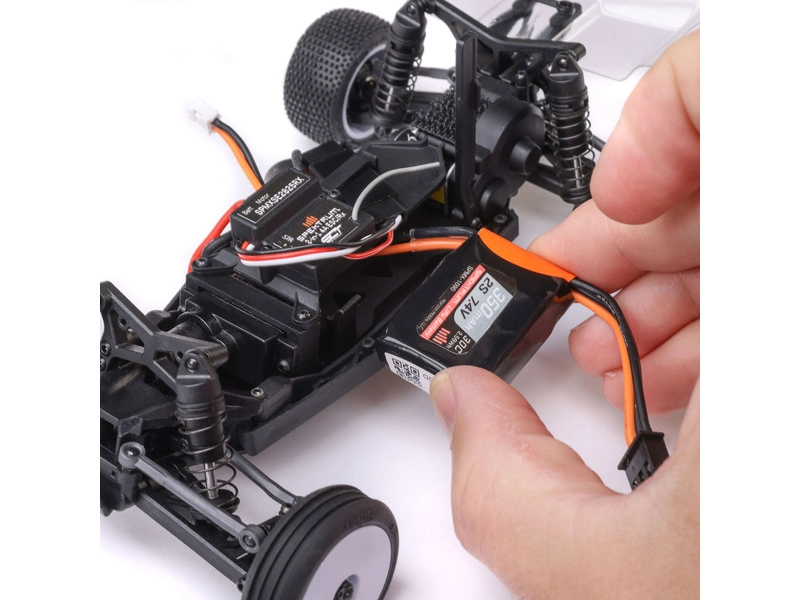RC auto Losi Micro-B 1:24 RTR, strieborné