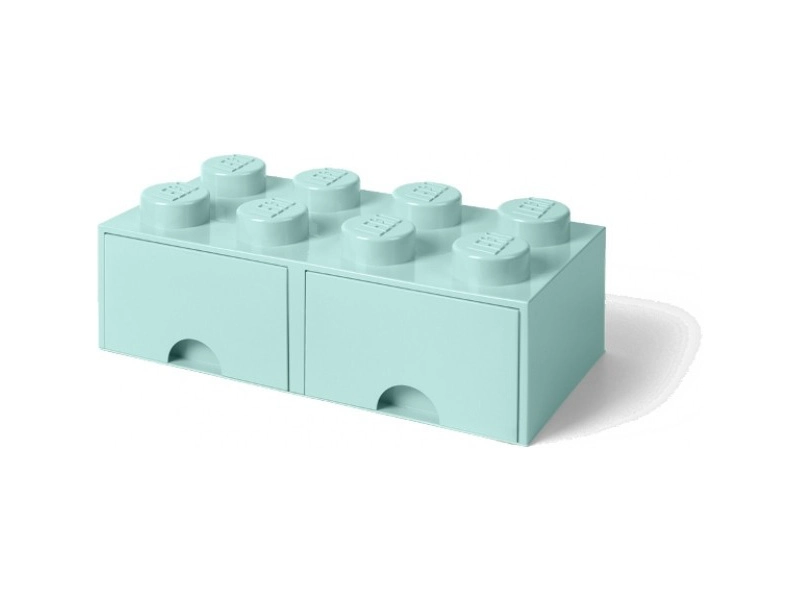 LEGO úložný box s šuplíky 250x500x180mm - modrý