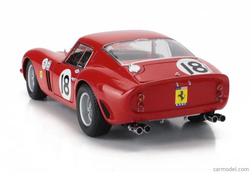 Kyosho Ferrari 250 Gto Team Nart N 18 Winner 3h Daytona 1963 Pedro Rodriguez 1:18 Červená