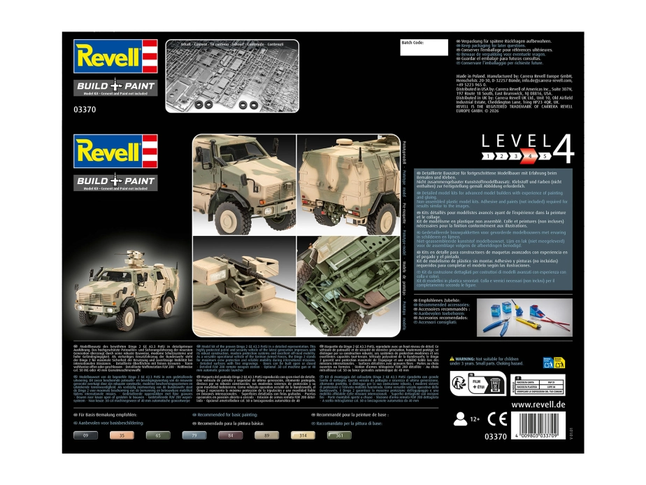 Plastic ModelKit military 03370 - Dingo 2 GE A3.3 PatSi (1:35)