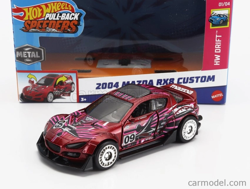 Mattel hot wheels Mitsubishi Set Assortment 12 Pieces Speeders Series 1:43 Různé
