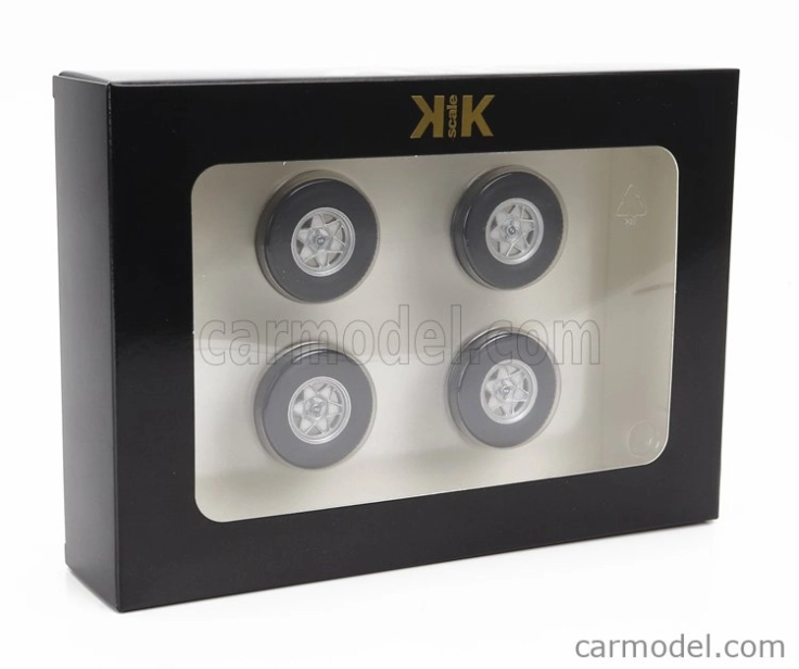 Sada príslušenstva 4x disky kolies a ráfiky pre Bmw 2002 Ats 1971 1:18 Black Silver