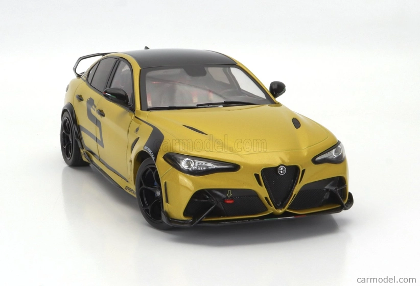 Solido Alfa romeo Giulia Gta Nagemaakt 2022 1:18 žltá čierna