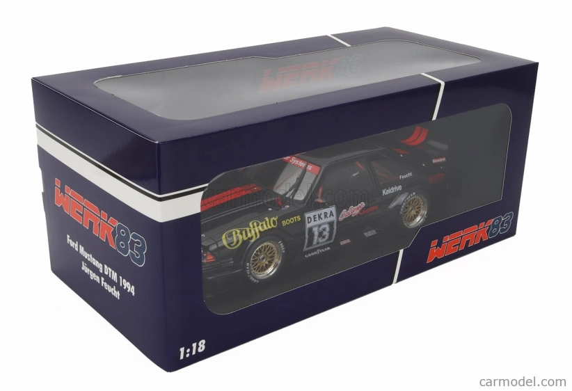 Werk83 Ford usa Mustang 5.0 N 13 Dtm Season 1994 Jurgen Feucht 1:18 Černá Červená