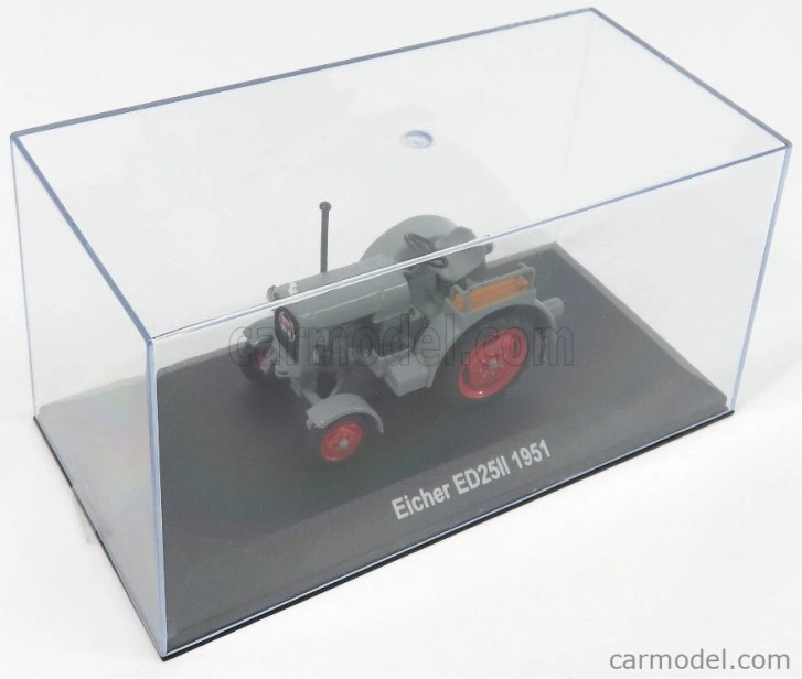 Edicola Eicher Ed25ii Tractor 1951 - Con Vetrina - S vitrínou 1:43 sivočervená