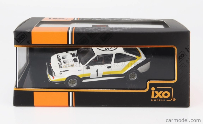 Ixo-models Škoda 160rs Mtx (nočná verzia) N 1 Rally Šumava 1984 V.blahna - P.scovanek 1:43 Biela Čierna Žltá