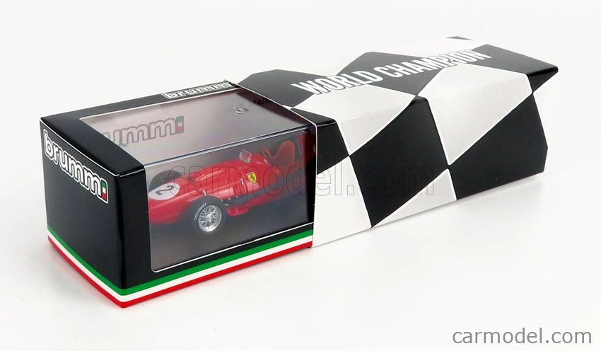 Brumm Ferrari F1 Dino 246 N 2 2nd British Gp Mike Hawthorn 1958 Majster sveta 1:43 Červená