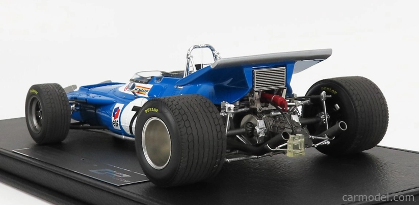 Gp-replicas Matra simca F1 Ms80 N 7 2nd French Gp 1969 J.P.Beltoise 1:18, modrá