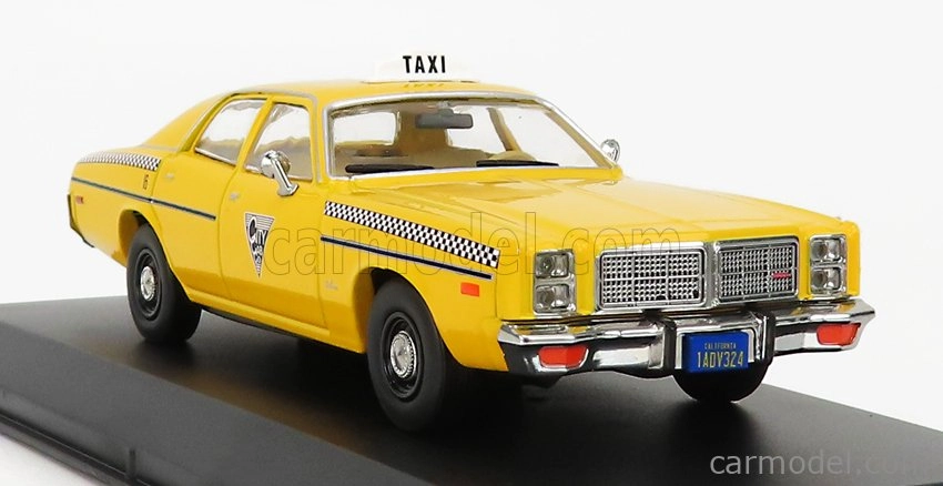 Greenlight Dodge Monaco Taxi City Cab Co 1978 - Rocky Iii Movie 1:43 Žltá