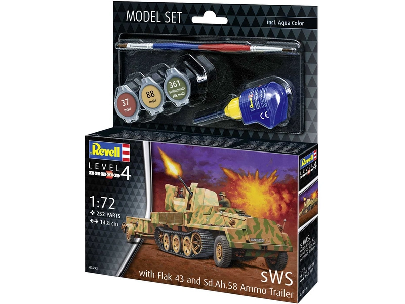 Revell sWS with Flak43 and Sd.Ah58 Ammo Trailer (1:72) (súprava)