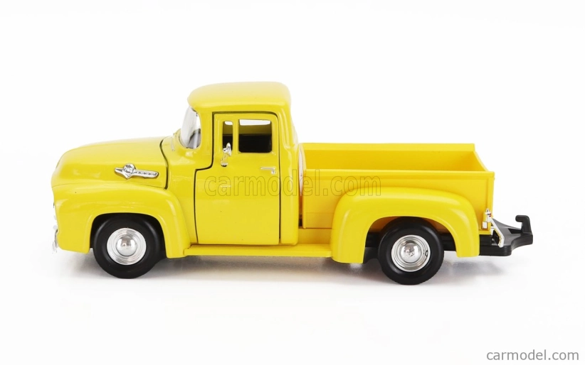 Motor-max Ford usa F-100 Pick-up With Trailer Roulotte 1955 1:24 Žluté Dřevo