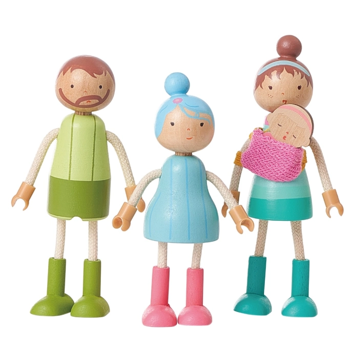 2Kids Toys Sada nábytku s rodinou 5 v 1 - poškozený obal