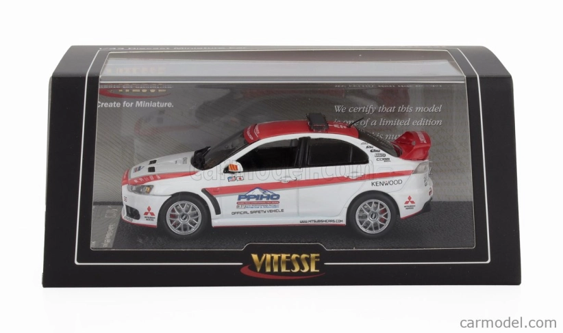 Vitesse Mitsubishi Lancer Evolution X Pikes Peak Safety Car 2008 1:43 Bielo-červená