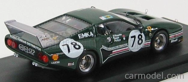 Najlepší model Ferrari 512bb Lm N 78 24h Le Mans 1980 O'routke - Down - Phil 1:43 Green