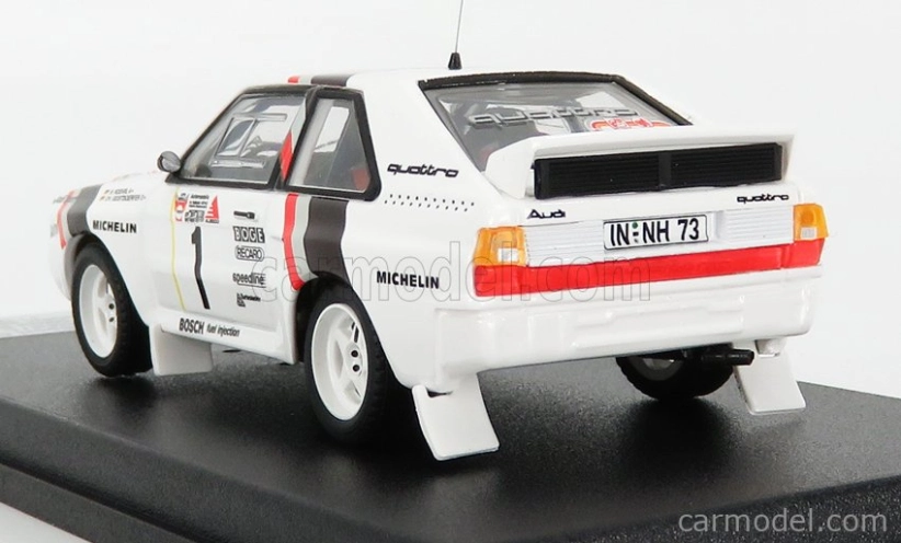 Trofeu Audi Quattro Sport N 1 Winner Rally Stadte 1984 - Štart Pretek Verzia W.rohrl - C.geistdorfer 1:43 Biela