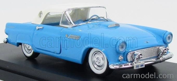 Rio-models Ford usa Thunderbird Spider Soft-top 1956 1:43 Light Blue White