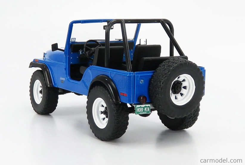 Greenlight Jeep Cj-5 Open 1972 - Mork & Mindy 1:18 Blue