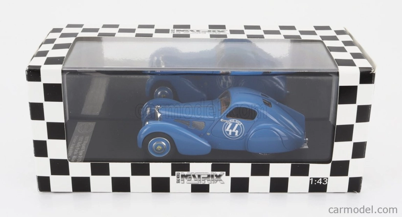 Modely v mierke Matrix Bugatti T51 Dubos N 44 Rally Paris Nice 1931 1:43 Svetlomodrá