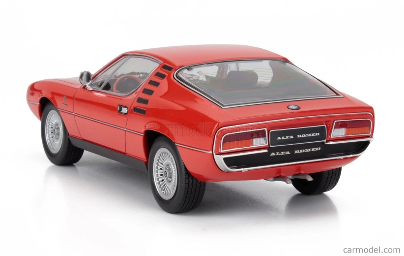 Kk-scale Alfa romeo Montreal 1970 - Black Interior 1:18 Alfa Red