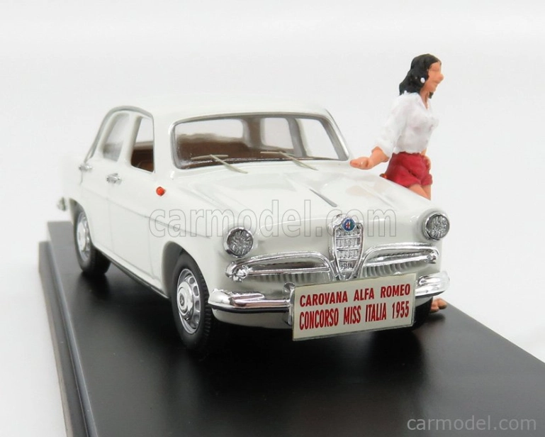 Rio-models Alfa romeo Giulietta Concorso Miss Italia 1955 s obrázkom 1:43 biela
