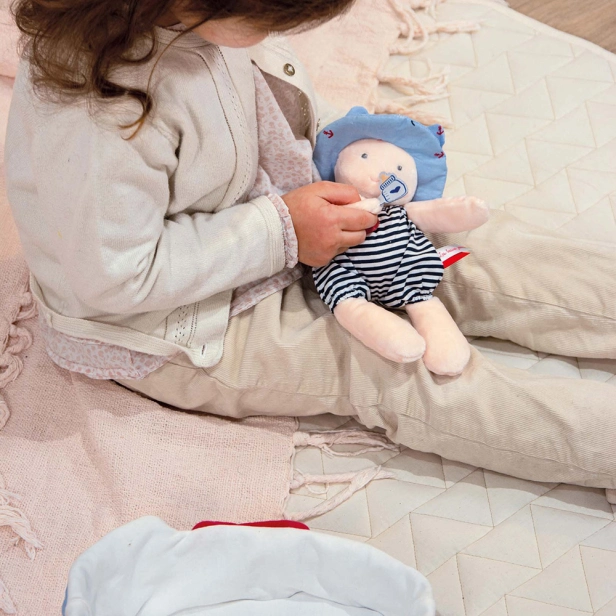 Doudou Julijou Panenka v modré přenášecí tašce 20 cm