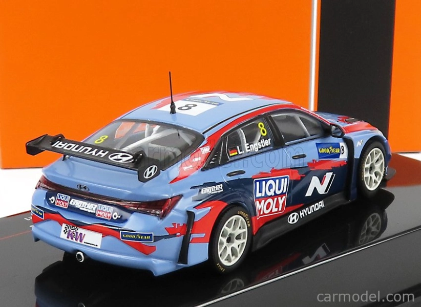 Ixo-models Hyundai Elantra N Tcr Team Liqui Moly N 8 Wtcr Nemecko 2021 L.engstler 1:43 Svetlo modrá červená