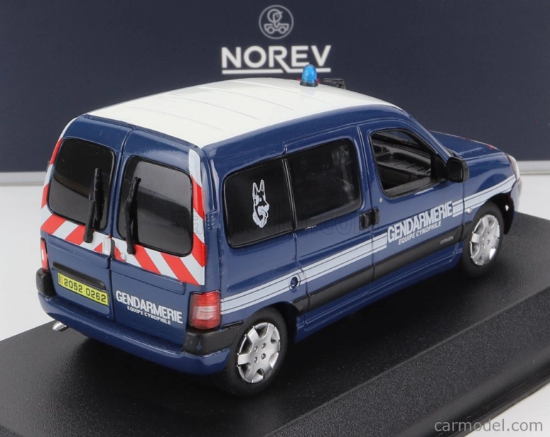Norev Citroen Berlingo Gendarmerie Equipe Cynophile 2007 1:43 Modrá