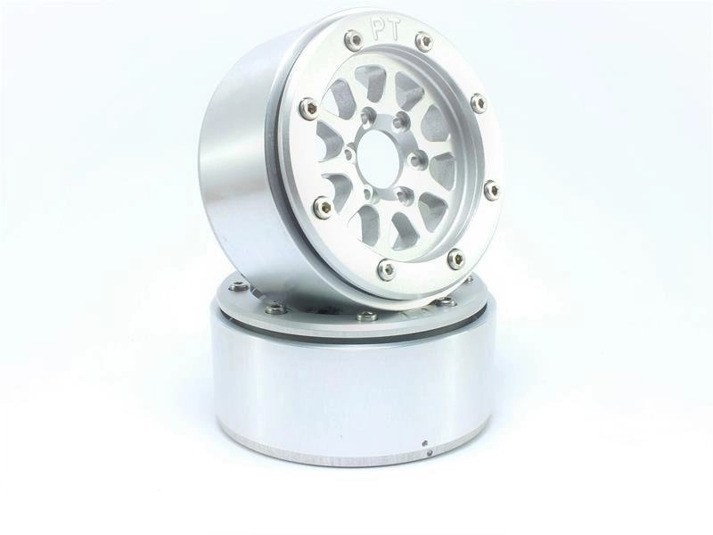 Kovové Beadlock CNC disky Absima Metsafil 1.9 Gear Silver/Silver, 2 ks