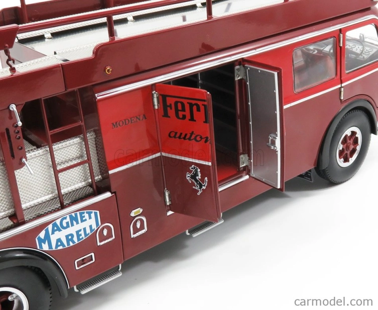 Cmr Fiat 642rn2 Truck Bartoletti F1 Ferrari Car Transporter 1957 1:18 Červené Bordeaux