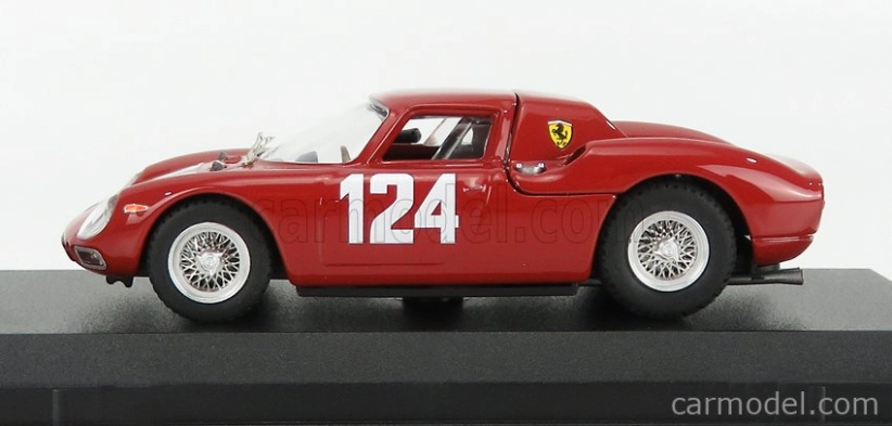 Najlepší model Ferrari 250lm Coupe N 124 Winner Mugello Gp 1965 M.casoni - G.nicodemi 1:43 Red