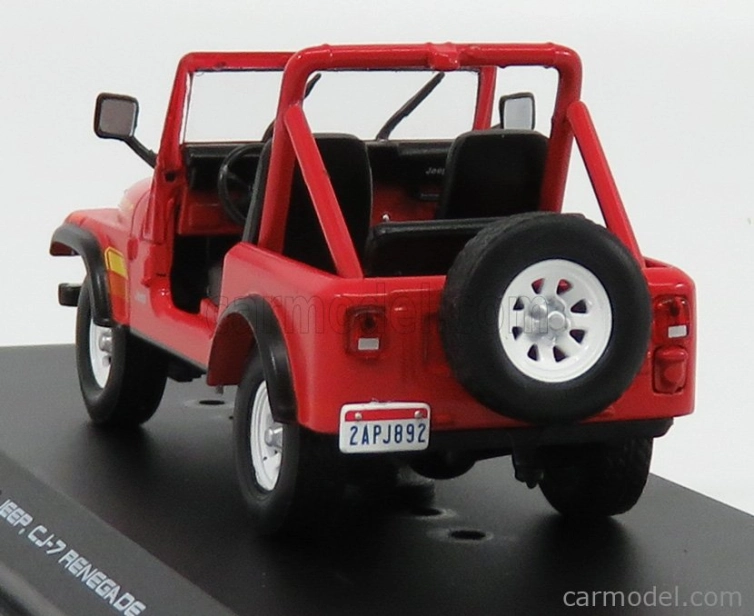 Greenlight Jeep Cj-7 Renegade Open 1983 - Terminátor 1:43 Červená biela