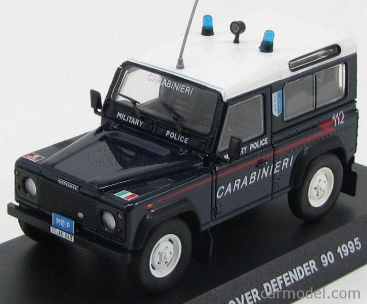 Edicola Land rover Land Defender 90 Military Police 1995 1:43 Modrá Bílá