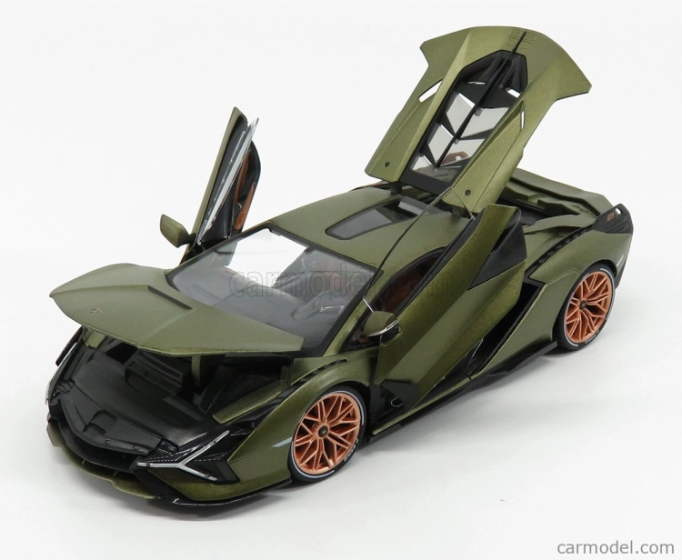 Bburago Lamborghini Sian Fkp 37 Hybrid 2020 1:18 Verde Gea – zelená met
