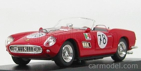Art-model Ferrari 250 California N 78 Nurburgring 1960 P.gerini 1:43 Červená