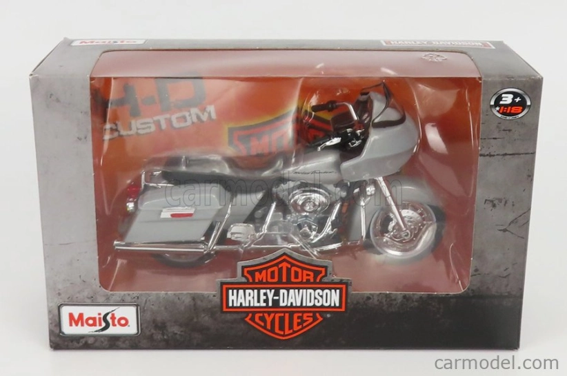 Maisto Harley Davidson Fltr Road Glide 2002 1:18 Silver