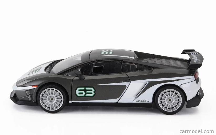 Motor-max Lamborghini Gallardo Lp560-4 N 63 Super Trofeo 2011 1:24 Šedá Bílá