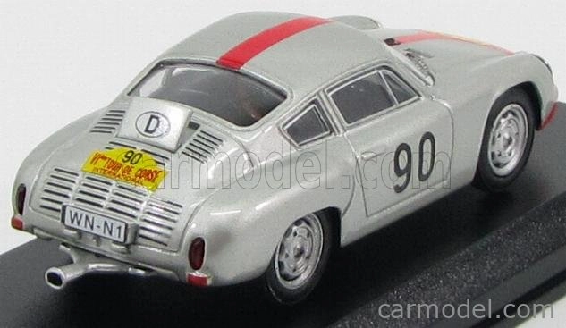 Best-model Porsche 1600gs Abarth N 90 Tour De Corse 1961 1:43 Silver Red