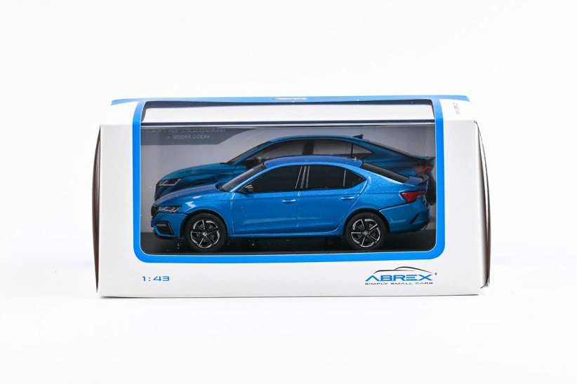 Abrex Škoda Octavia IV RS (2020) 1:43 - modrá Ocean metalíza