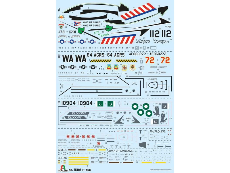 Italeri Lockheed F-16C Fighting Falcon (1:48)