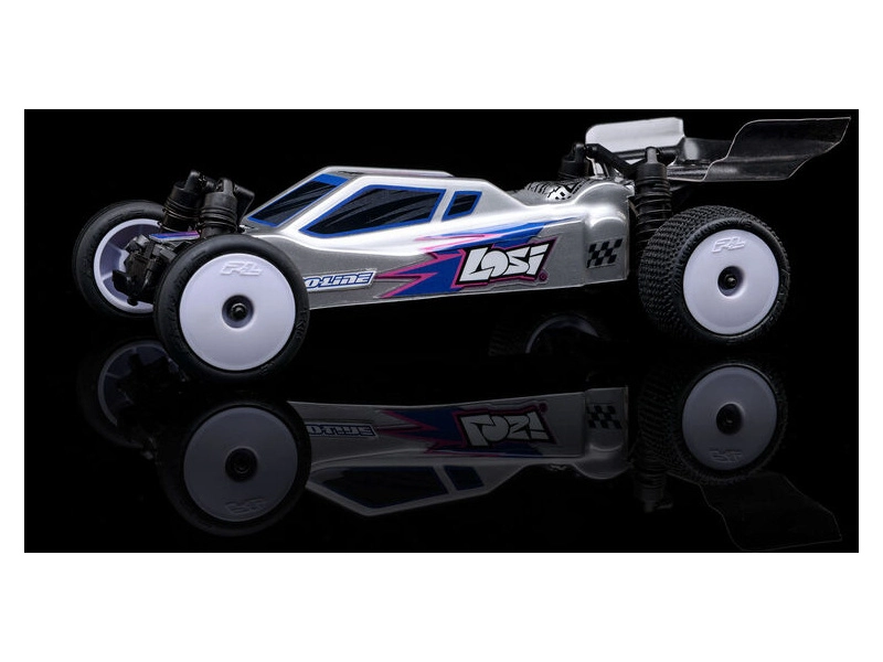 RC auto Losi Micro-B 1:24 RTR, strieborné