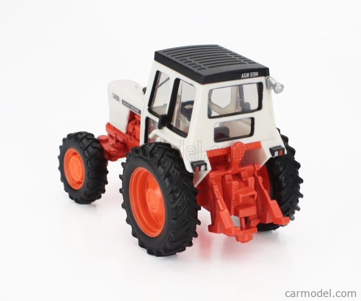 Britains David brown 1410 4wd Tractor 1960 1:32 White Orange